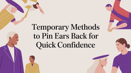 Temporary methods to pin ears back for quick confidence