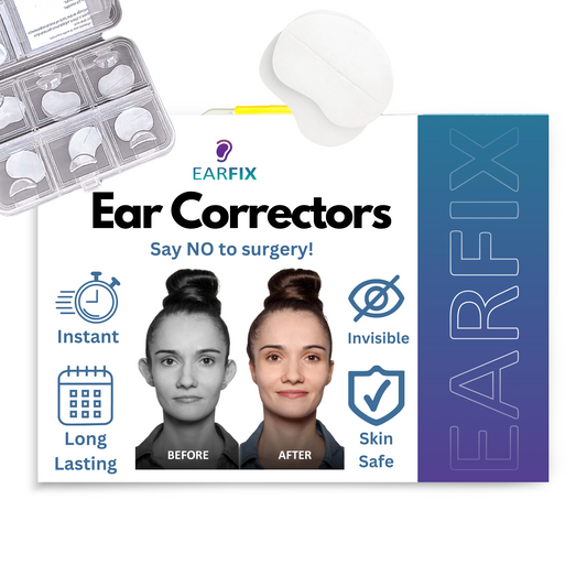 EarFix Ear Corrector – 8-Pack Ear Stickers to Hold Back The Ear – Ear Corrector for Adults and Kids Above 3 Years of Age – Waterproof Ear Stickers for Prominent Ears, Protruding Ears